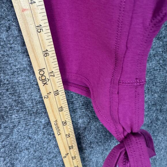 Free People Movement Womens S Fuschia Yoga Turn Out Wrap‎ Leggings Workout Capri - Picture 9 of 11